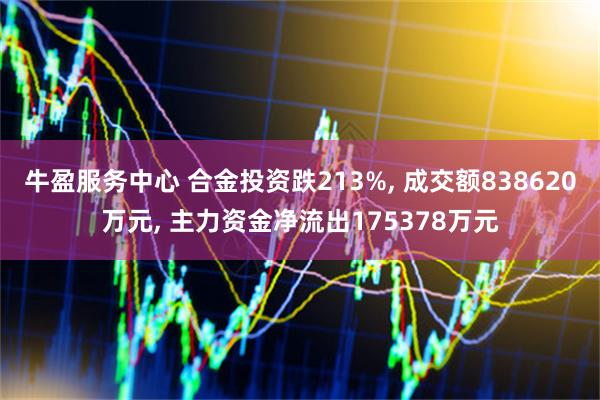 牛盈服务中心 合金投资跌213%, 成交额838620万元, 主力资金净流出175378万元